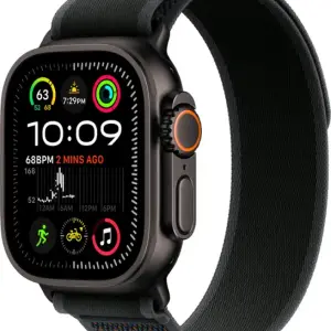 Apple Watch Ultra 2 (GPS+Cellular) 49mm Titanium Case with Black Trail Loop - M/L - Black - (2024)